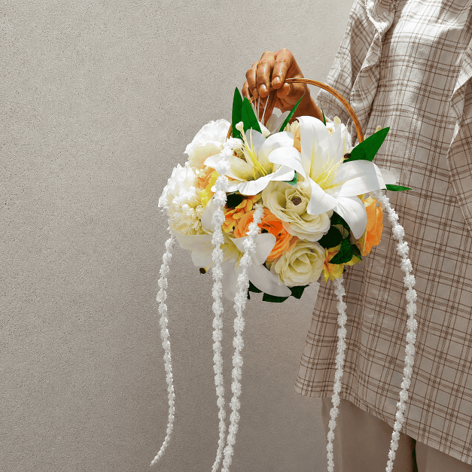 Ivory Sunshine Basket