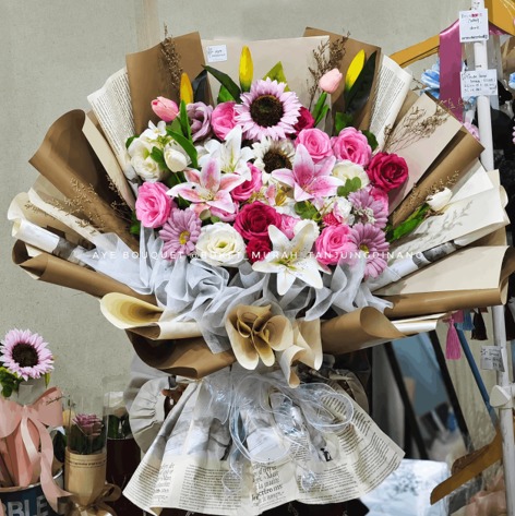 Vintage Roselle Bouquet